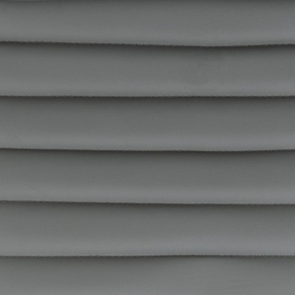 English Elm Alan Low Back Designer Armless Ribbed Swivel Task Chair for Stylish Comfort in Any Workspace Light Gray Vinyl/Chrome Frame DS-512B-LTGY-GG