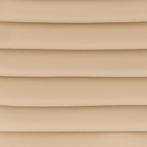 English Elm Alan Low Back Designer Armless Ribbed Swivel Task Chair for Stylish Comfort in Any Workspace Tan Vinyl/Chrome Frame DS-512B-TAN-GG