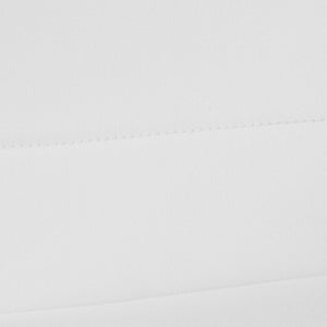 English Elm Scott Contemporary Vinyl Adjustable Height Barstool with Chrome Base for Modern Dining Spaces White DS-8101B-WH-GG