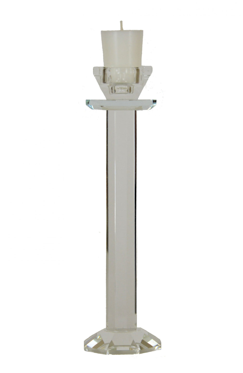 Zeugma C0003 Crystal Candle Holder - Elegant 11-inch Decorative Centerpiece For Home Decor, Set Of 4   C0003