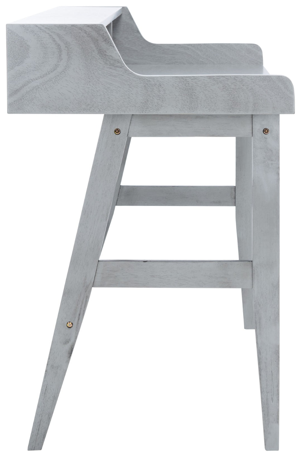 Safavieh Wrigley Desk - Stylish Mid-Century Industrial Home Office Solution With Practical Storage & Versatility Dark Grey DSK1400A