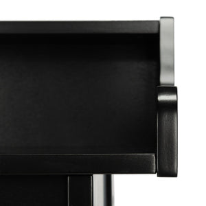 Safavieh Wrigley Desk - Stylish Mid-Century Industrial Home Office Solution With Practical Storage & Versatility Matte Black DSK1400B