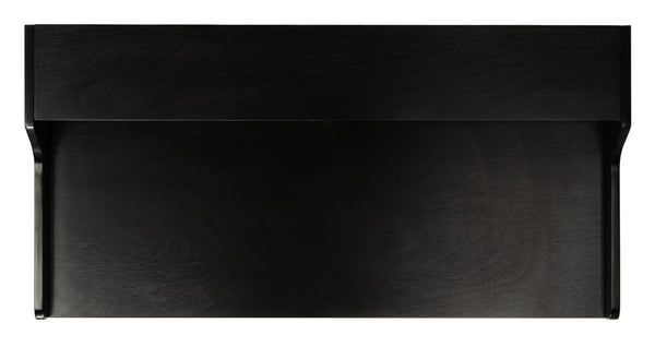 Safavieh Wrigley Desk - Stylish Mid-Century Industrial Home Office Solution With Practical Storage & Versatility Matte Black DSK1400B
