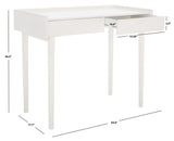 Safavieh Henley 2 Drawer Desk Antique White DSK2100C