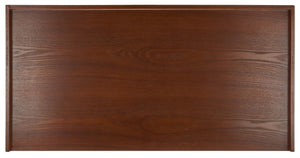 Safavieh Henley Mid-Century Modern 2 Drawer Desk For Home Office - Compact, Stylish & Functional Workspace Brown DSK2100D