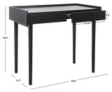 Safavieh Henley 2 Drawer Desk Black DSK2100E