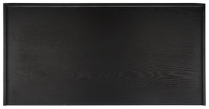 Safavieh Henley Mid-Century Modern 2 Drawer Desk For Home Office - Compact, Stylish & Functional Workspace Black DSK2100E
