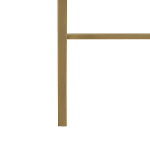 Safavieh Elaine 1-Drawer Desk - Modern Elegance With High-Gloss Finish And Stylish Geometric Frame Design White/Gold DSK2201A