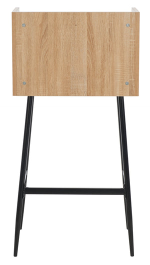 Safavieh Xander Modern Secretary Desk - Chic Space-Saving Solution For Stylish Home Offices And Small Spaces Natural/Black DSK2203A