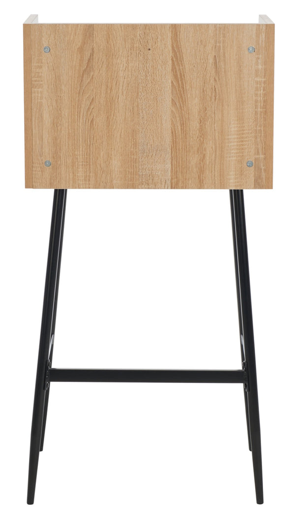 Safavieh Xander Modern Secretary Desk - Chic Space-Saving Solution For Stylish Home Offices And Small Spaces Natural/Black DSK2203A