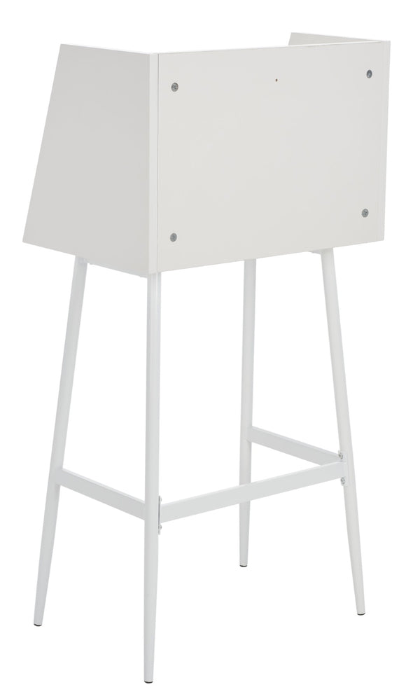 Safavieh Xander Modern Secretary Desk - Chic Space-Saving Solution For Stylish Home Offices And Small Spaces White/White DSK2203B
