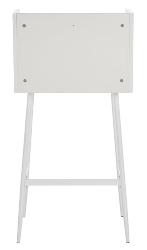Safavieh Xander Modern Secretary Desk - Chic Space-Saving Solution For Stylish Home Offices And Small Spaces White/White DSK2203B