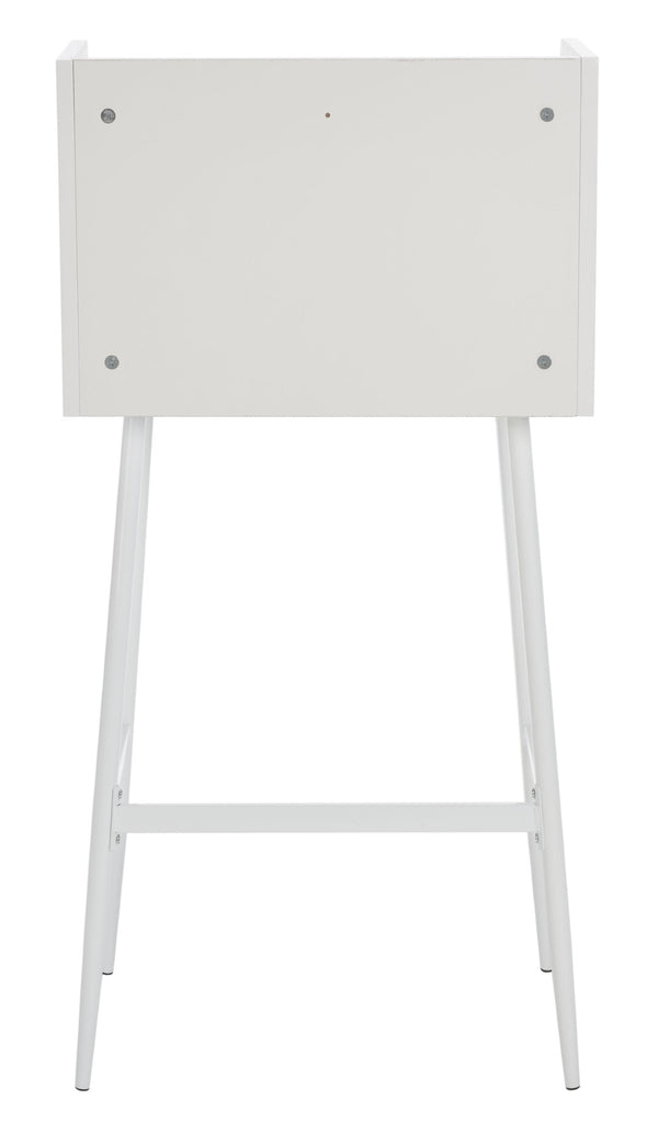 Safavieh Xander Modern Secretary Desk - Chic Space-Saving Solution For Stylish Home Offices And Small Spaces White/White DSK2203B