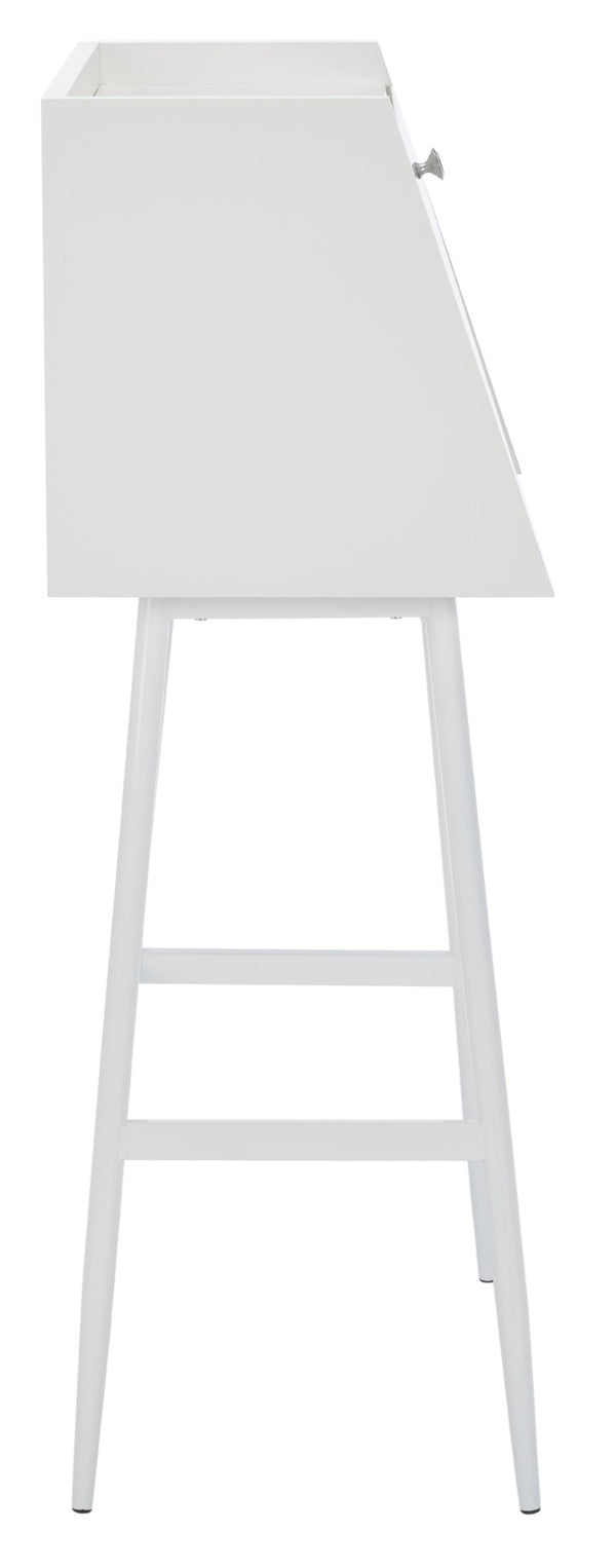 Safavieh Xander Modern Secretary Desk - Chic Space-Saving Solution For Stylish Home Offices And Small Spaces White/White DSK2203B