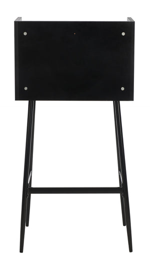Safavieh Xander Modern Secretary Desk - Chic Space-Saving Solution For Stylish Home Offices And Small Spaces Black DSK2203C