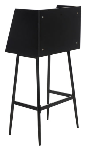 Safavieh Xander Modern Secretary Desk - Chic Space-Saving Solution For Stylish Home Offices And Small Spaces Black DSK2203C