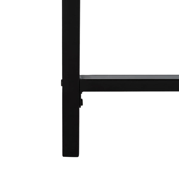 Safavieh Alan Modern One-Shelf Desk With Drawer - Stylish Oak Finish & Sturdy Metal Frame For Home Office DSK2205A