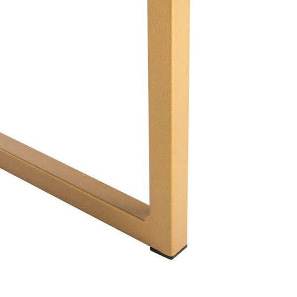 Safavieh Elodie Modern One-Drawer Desk In Bright White With Glam Gold Frame – Perfect For Home Office & More! DSK2209A