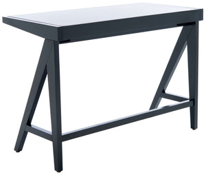 Safavieh Ripley Desk - Industrial Farmhouse Charm With A-Frame Design For Stylish Home Office Workspaces Black DSK5001B