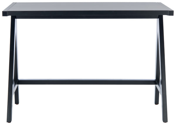 Safavieh Ripley Desk - Industrial Farmhouse Charm With A-Frame Design For Stylish Home Office Workspaces Black DSK5001B