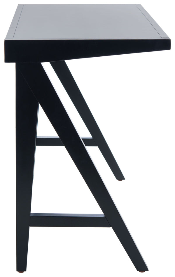 Safavieh Ripley Desk - Industrial Farmhouse Charm With A-Frame Design For Stylish Home Office Workspaces Black DSK5001B