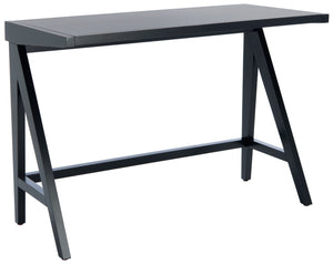 Safavieh Ripley Desk - Industrial Farmhouse Charm With A-Frame Design For Stylish Home Office Workspaces Black DSK5001B