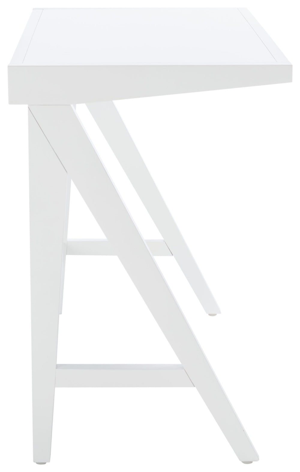 Safavieh Ripley Desk - Industrial Farmhouse Charm With A-Frame Design For Stylish Home Office Workspaces White DSK5001C