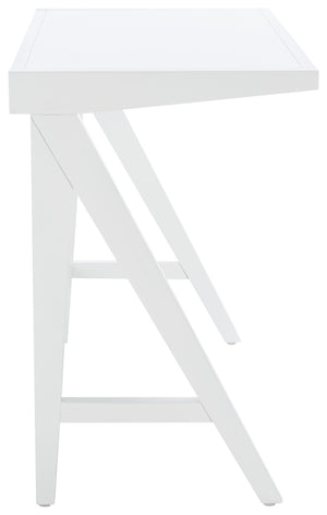 Safavieh Ripley Desk - Industrial Farmhouse Charm With A-Frame Design For Stylish Home Office Workspaces White DSK5001C