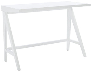 Safavieh Ripley Desk - Industrial Farmhouse Charm With A-Frame Design For Stylish Home Office Workspaces White DSK5001C