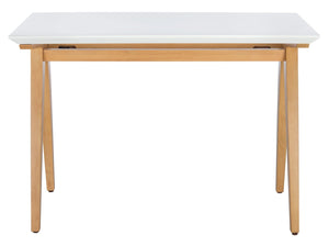 Safavieh Reid Desk - Elegant A-Frame Workspace With Farmhouse Charm And Industrial Style For Every Interior Oak/White DSK5002A
