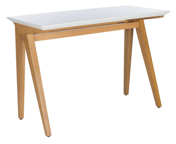 Safavieh Reid Desk - Elegant A-Frame Workspace With Farmhouse Charm And Industrial Style For Every Interior Oak/White DSK5002A