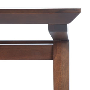 Safavieh Reid Desk - Elegant A-Frame Workspace With Farmhouse Charm And Industrial Style For Every Interior Walnut DSK5002B