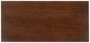 Safavieh Reid Desk - Elegant A-Frame Workspace With Farmhouse Charm And Industrial Style For Every Interior Walnut DSK5002B