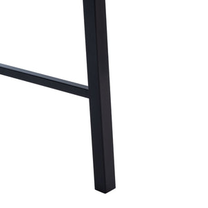 Safavieh Bernhart Desk - Mid-Century Modern Workspace With Walnut Surface & Angled Black Legs For Style & Function DSK5004A