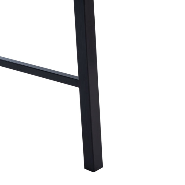 Safavieh Bernhart Desk - Mid-Century Modern Workspace With Walnut Surface & Angled Black Legs For Style & Function DSK5004A