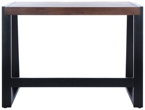 Safavieh Dennings Desk - Stylish Mid-Century Industrial Design With Walnut And Black Finish, Ideal For Workspaces DSK5006A