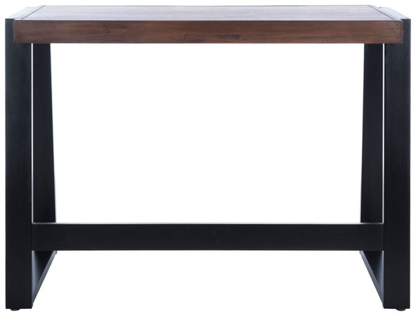 Safavieh Dennings Desk - Stylish Mid-Century Industrial Design With Walnut And Black Finish, Ideal For Workspaces DSK5006A