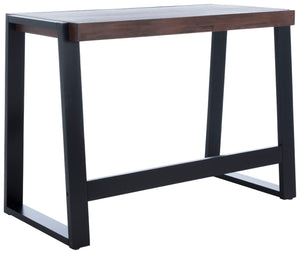 Safavieh Dennings Desk - Stylish Mid-Century Industrial Design With Walnut And Black Finish, Ideal For Workspaces DSK5006A
