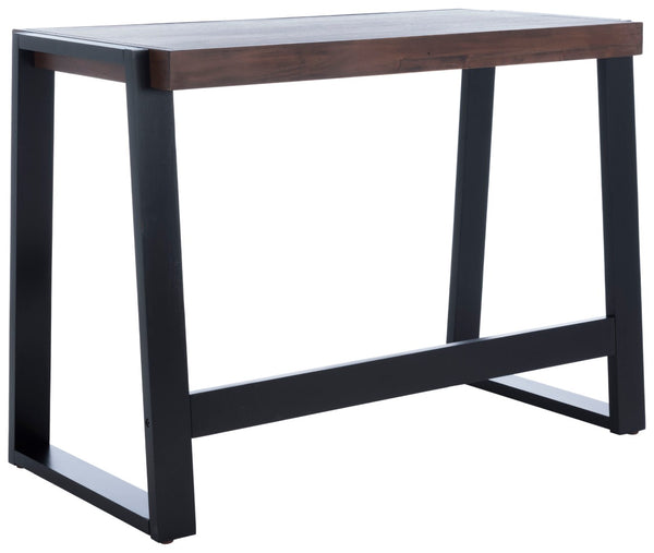 Safavieh Dennings Desk - Stylish Mid-Century Industrial Design With Walnut And Black Finish, Ideal For Workspaces DSK5006A