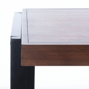 Safavieh Dennings Desk - Stylish Mid-Century Industrial Design With Walnut And Black Finish, Ideal For Workspaces DSK5006A