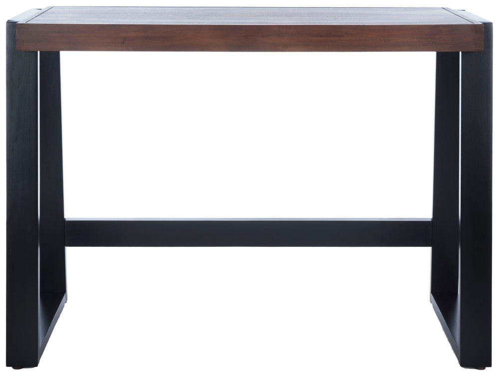 Safavieh Dennings Desk - Stylish Mid-Century Industrial Design With Walnut And Black Finish, Ideal For Workspaces DSK5006A