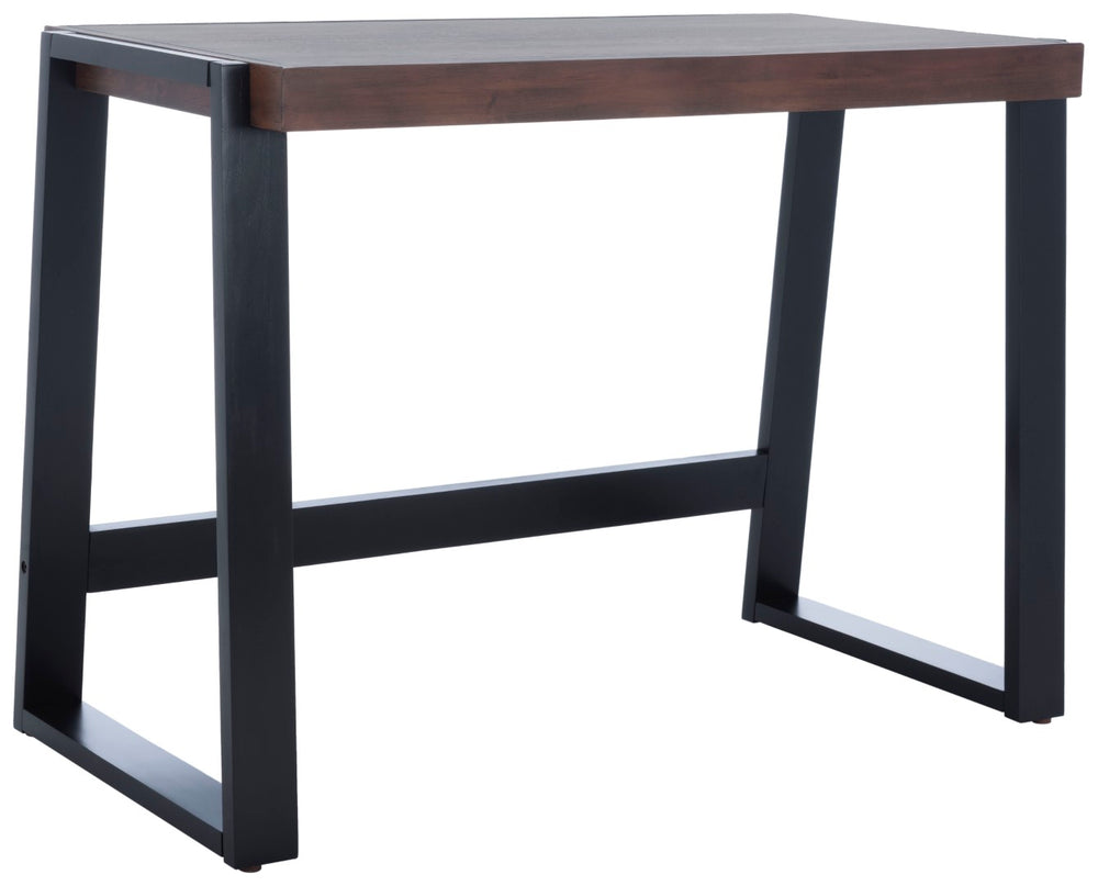 Safavieh Dennings Desk - Stylish Mid-Century Industrial Design With Walnut And Black Finish, Ideal For Workspaces DSK5006A