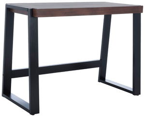 Safavieh Dennings Desk - Stylish Mid-Century Industrial Design With Walnut And Black Finish, Ideal For Workspaces DSK5006A