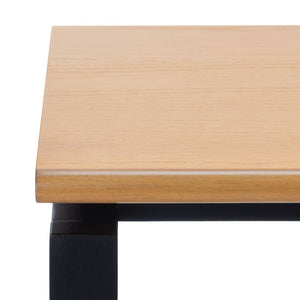 Safavieh Embry Desk - Mid-Century Modern Workspace With Warm Walnut Finish & Urban-Industrial Black Base DSK5007A