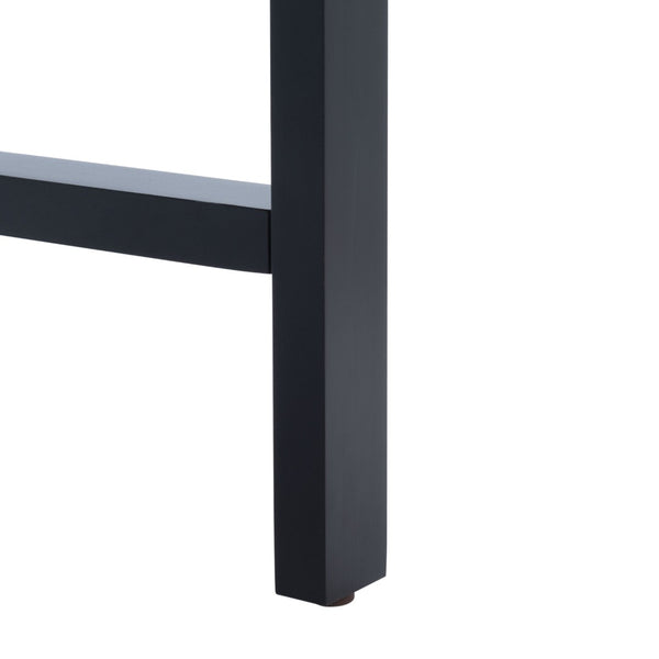 Safavieh Embry Desk - Mid-Century Modern Workspace With Warm Walnut Finish & Urban-Industrial Black Base DSK5007A