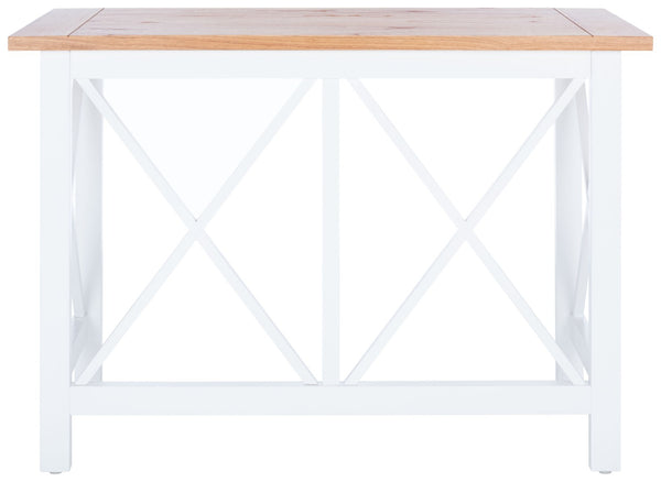 Safavieh Freyr Desk - Charming Farmhouse Style With X-Shaped Accents For Home Office & Compact Spaces DSK5008A