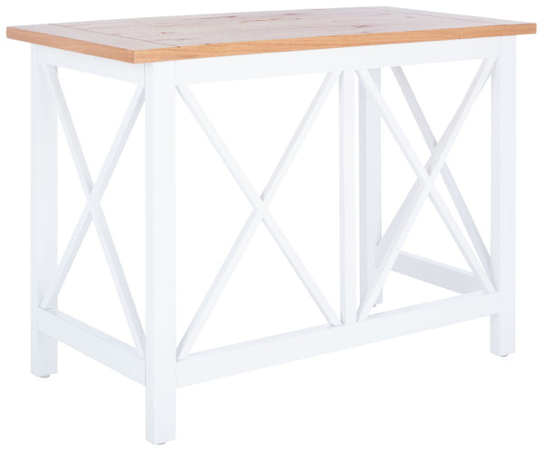 Safavieh Freyr Desk - Charming Farmhouse Style With X-Shaped Accents For Home Office & Compact Spaces DSK5008A