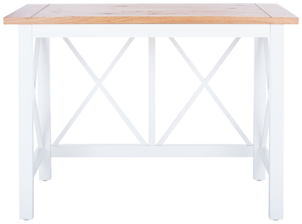 Safavieh Freyr Desk - Charming Farmhouse Style With X-Shaped Accents For Home Office & Compact Spaces DSK5008A