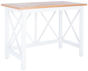 Safavieh Freyr Desk - Charming Farmhouse Style With X-Shaped Accents For Home Office & Compact Spaces DSK5008A