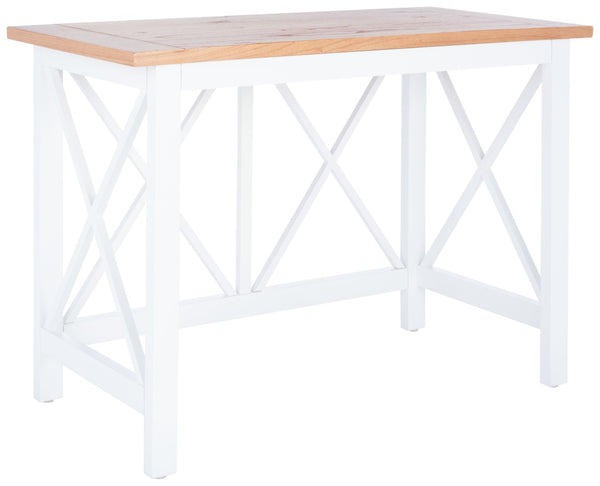 Safavieh Freyr Desk - Charming Farmhouse Style With X-Shaped Accents For Home Office & Compact Spaces DSK5008A